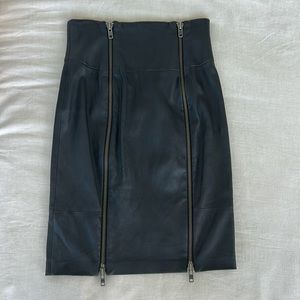 Rachel Zoe Leather Skirt, Size 0